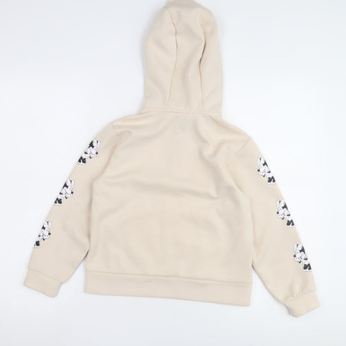Zara Girls Beige Minnie Mouse Hoodie Size 8 Years