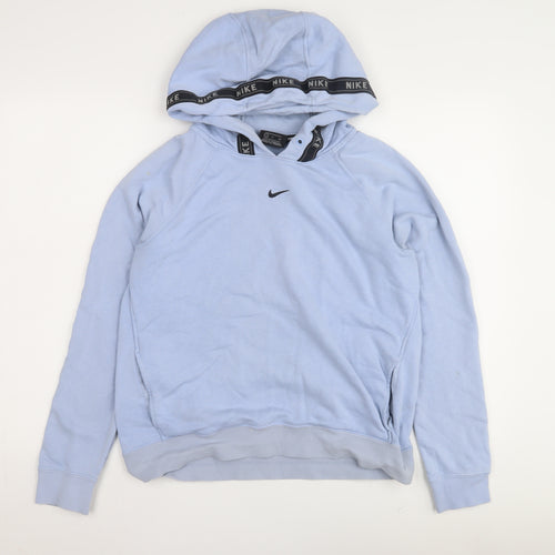Nike Men's Blue Small Hoodie with Logo
