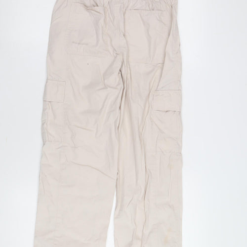 Marks & Spencer Women's Beige Cargo Trousers Size 10 Casual