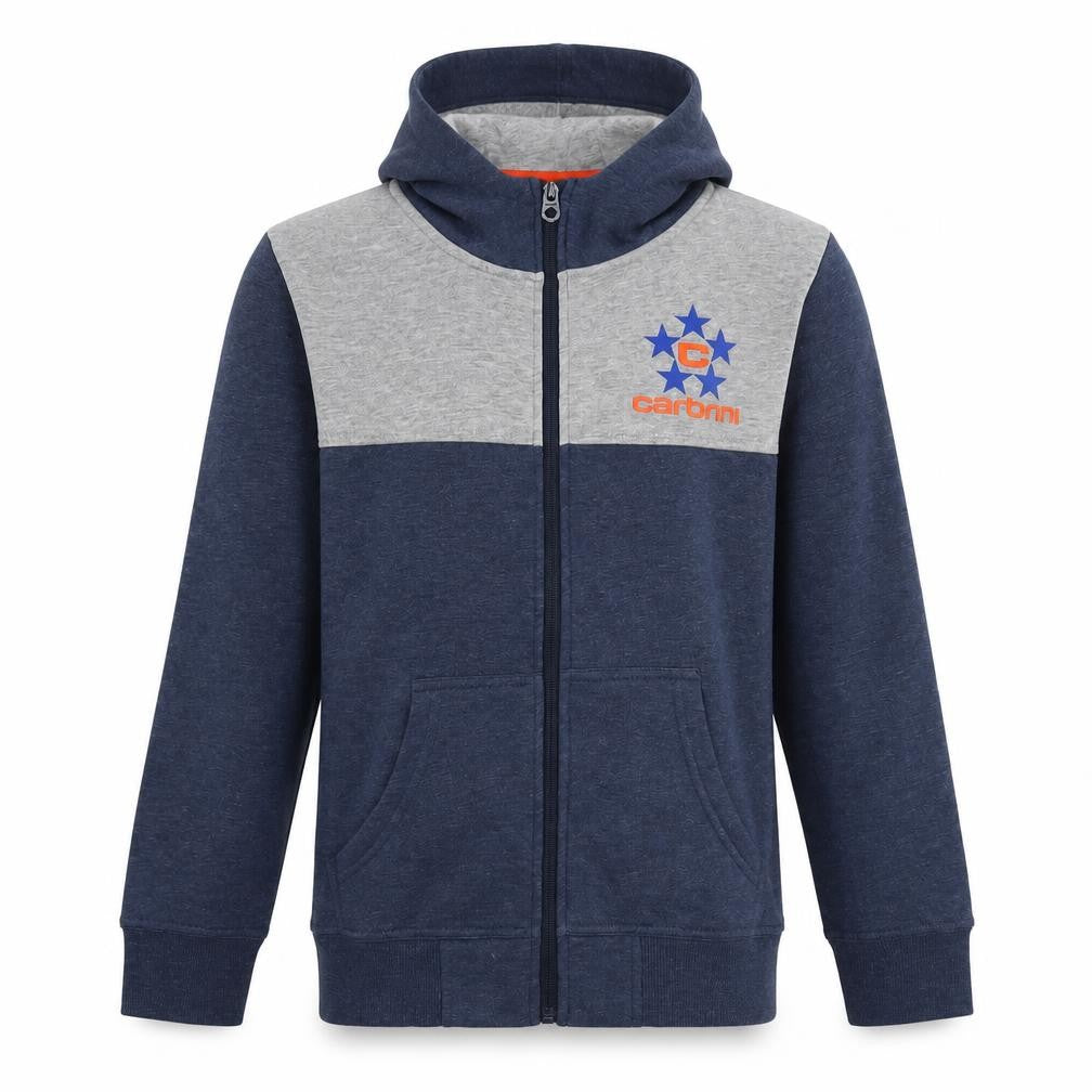Carbrini Boys Blue Grey Full Zip Hoodie 12-13 Years