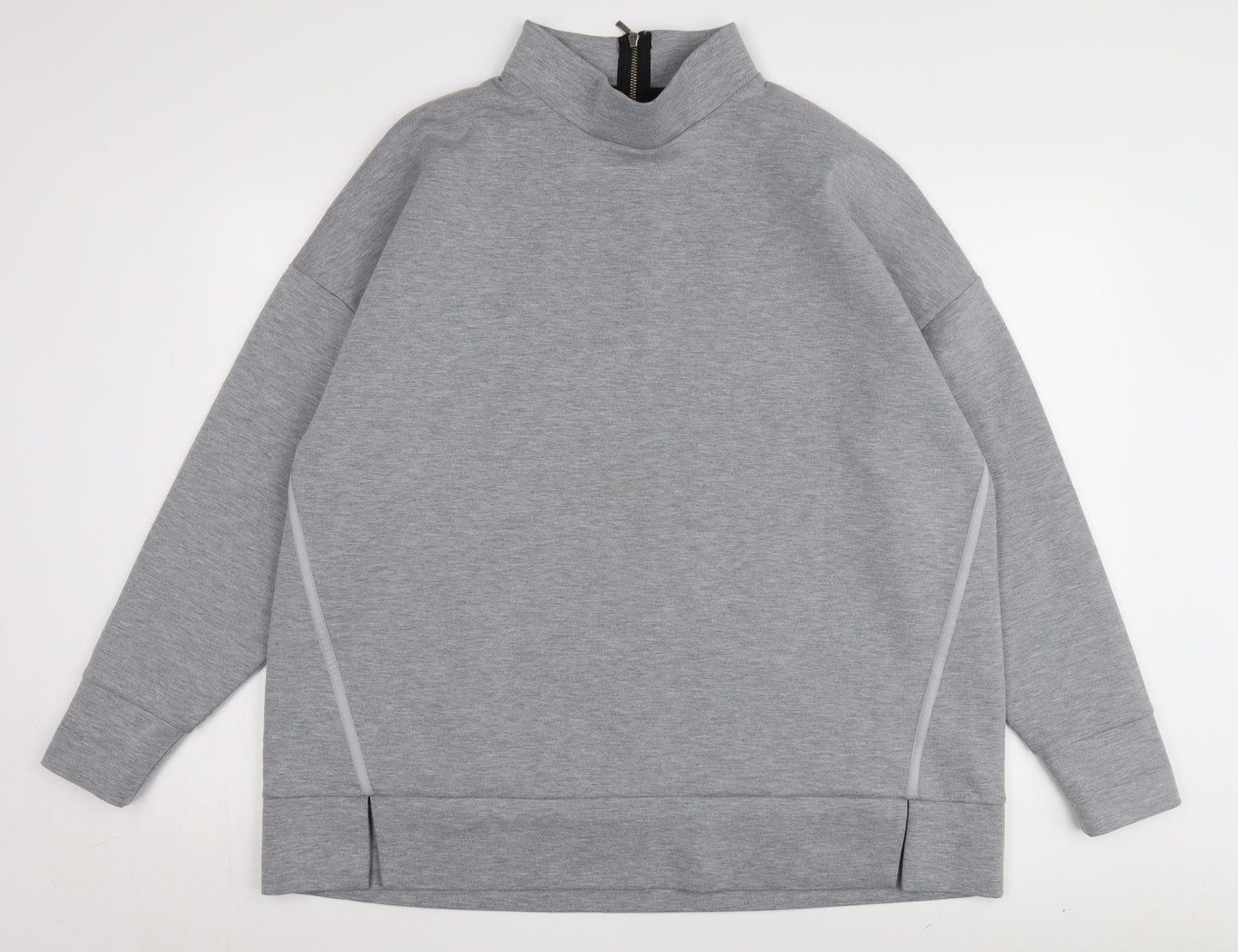 Next Grey Women's Sweatshirt, Size 7, Casual High Neck