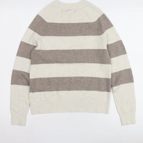 Marks and Spencer Women's Beige XS Striped Jumper