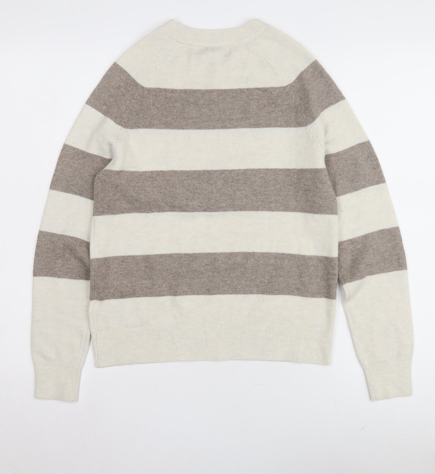 Marks and Spencer Women's Beige XS Striped Jumper