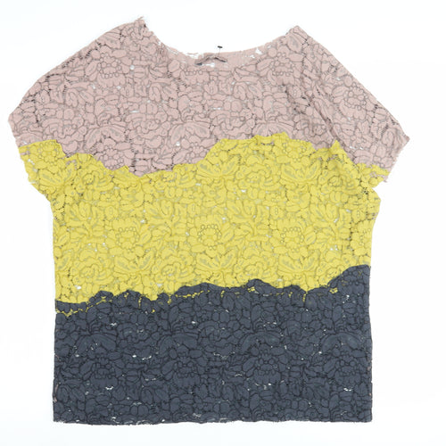 Next Women's Multicoloured Lace Blouse, Size 18
