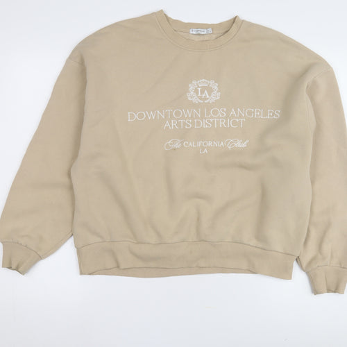 Stradivarius Beige Women's Sweatshirt, Size 14