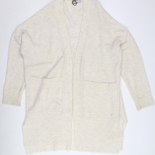 Stradivarius Women's Ivory Cardigan Size 12