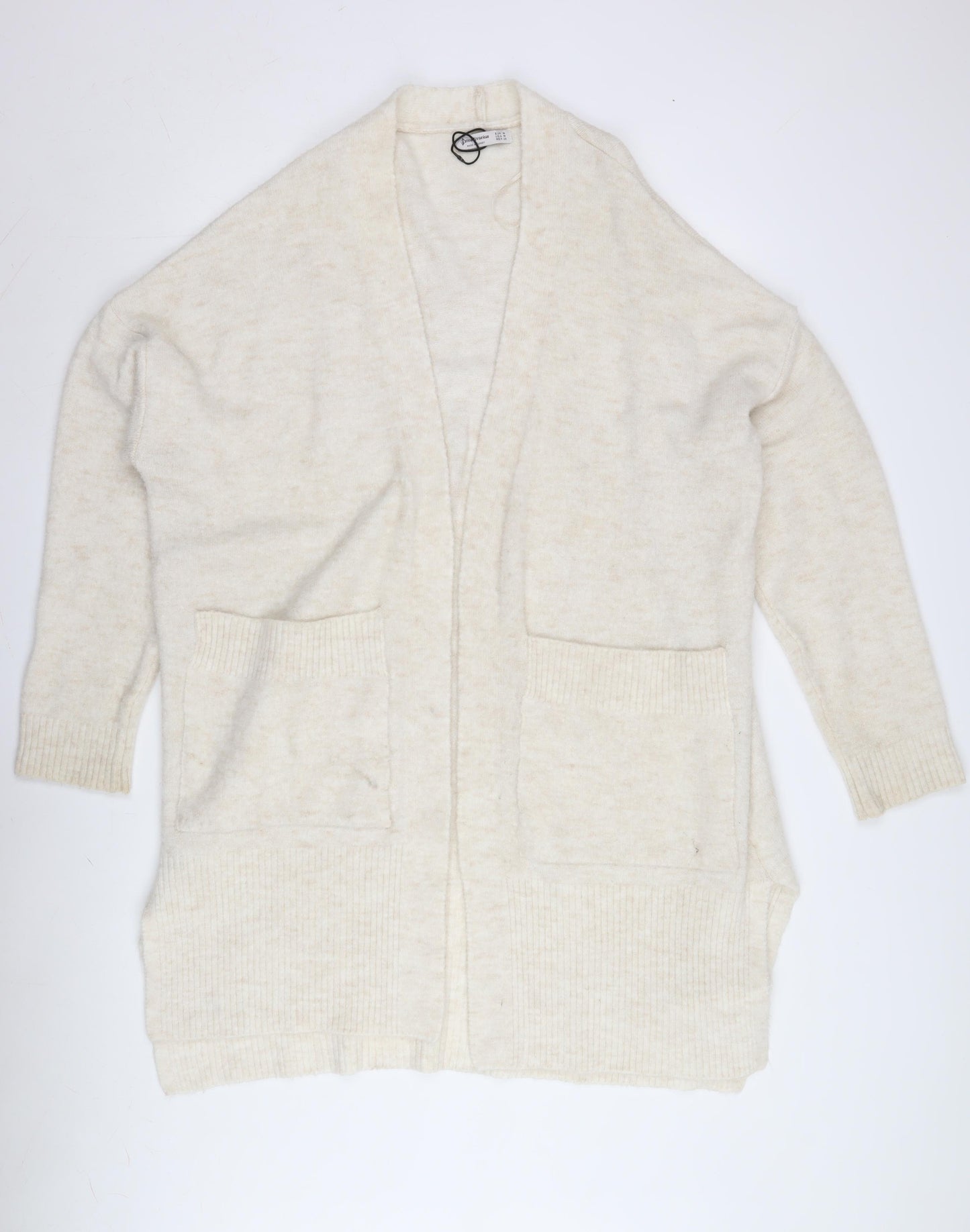 Stradivarius Women's Ivory Cardigan Size 12