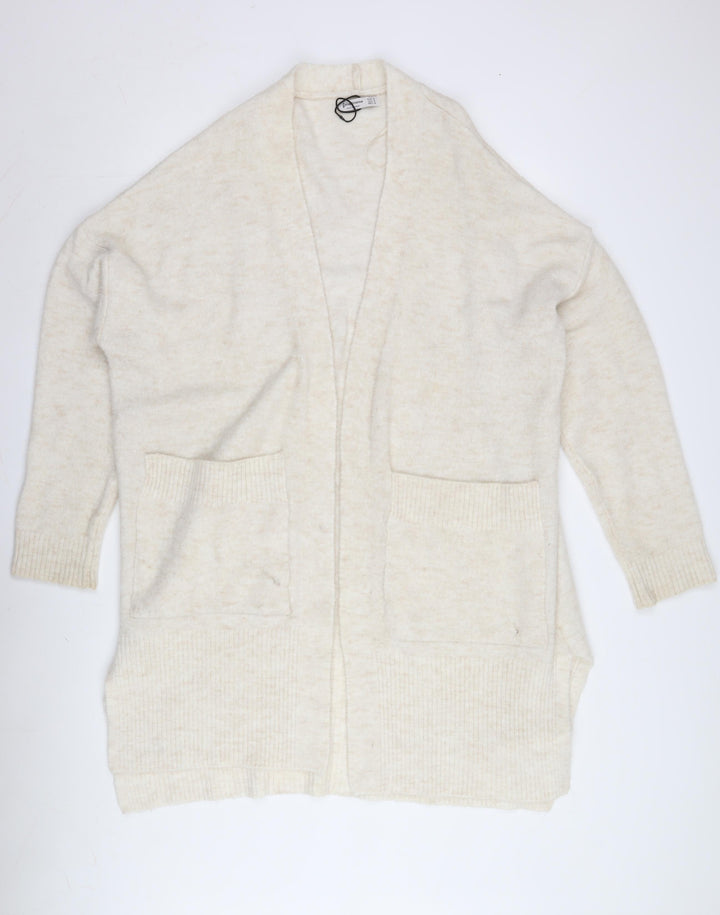 Stradivarius Women's Ivory Cardigan Size 12