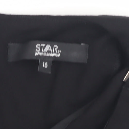 Star by Julien Macdonald Women's Black Blouse, Size 16