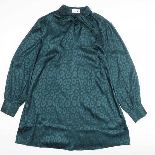 Yours Women's Green Animal Print Dress Size 16