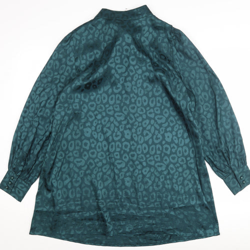 Yours Women's Green Animal Print Dress Size 16