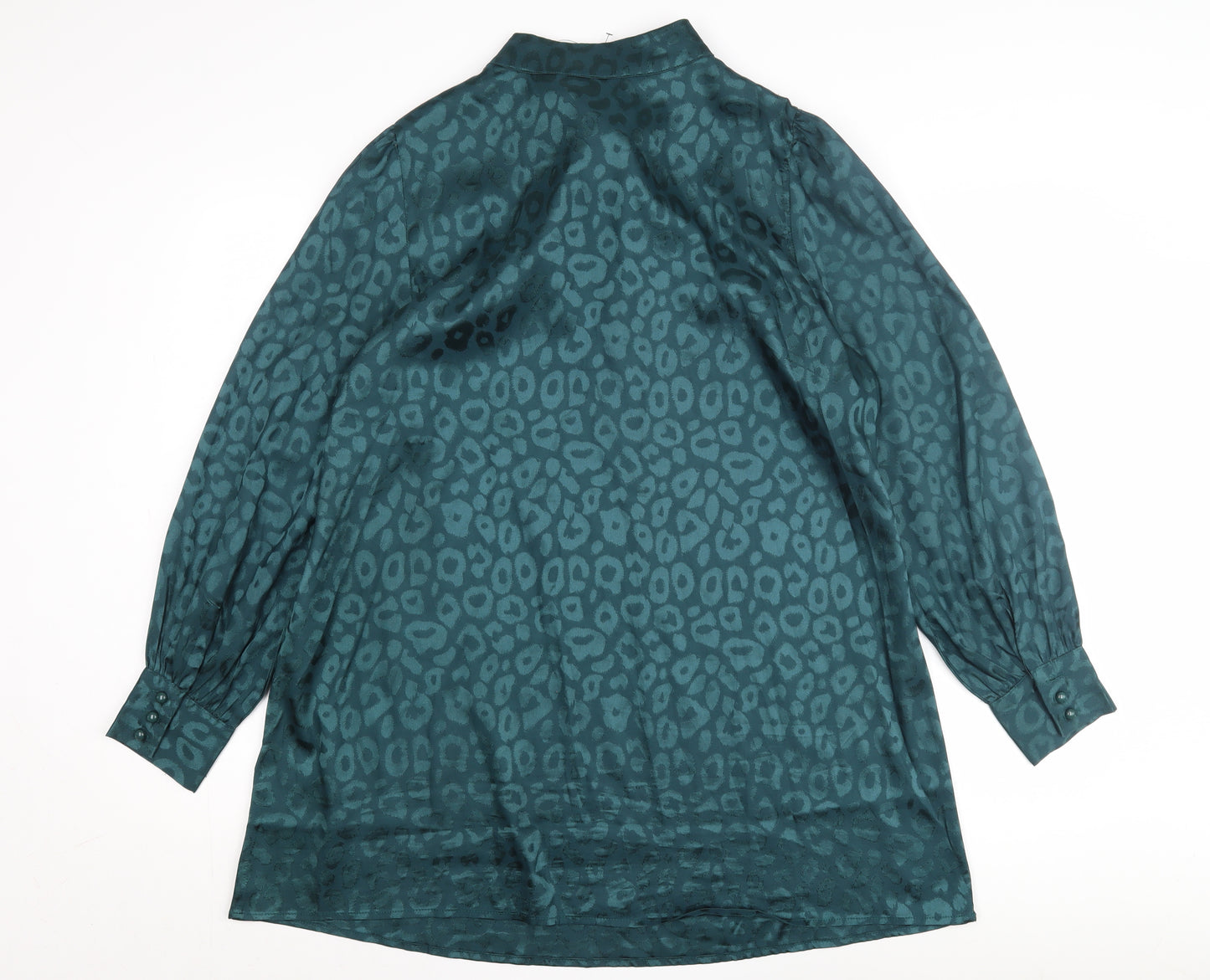 Yours Women's Green Animal Print Dress Size 16