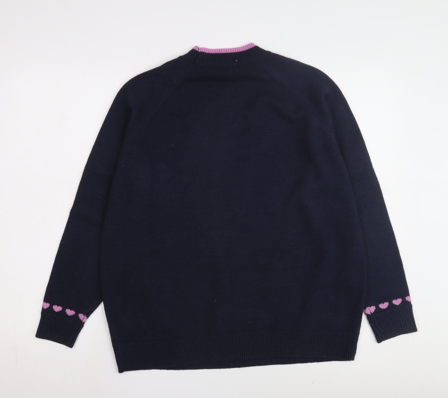 Marks and Spencer Women's Navy Animal Jumper, Size Medium