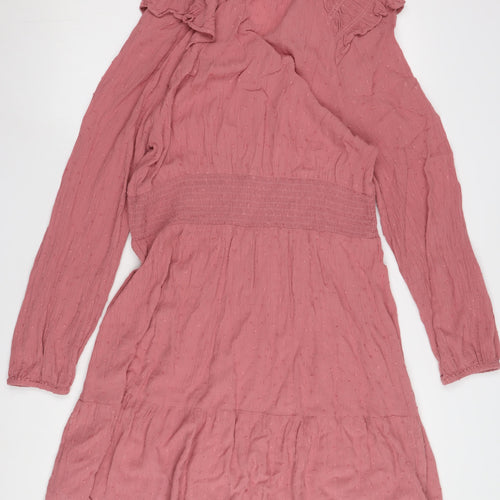 Marks and Spencer Women's Pink Short V-Neck Dress