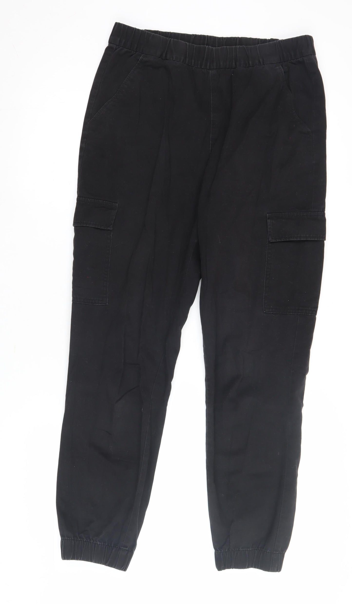 Divided Women's Black Cargo Trousers Size 12
