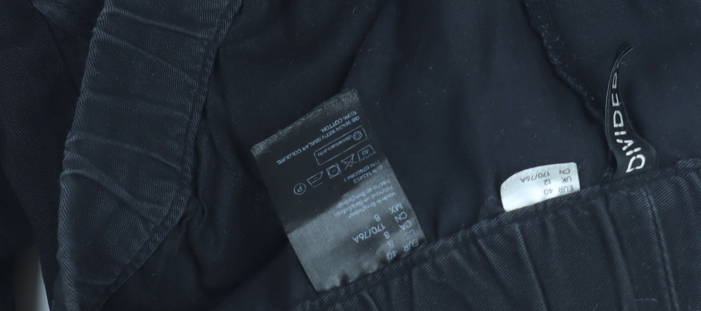 Divided Women's Black Cargo Trousers Size 12