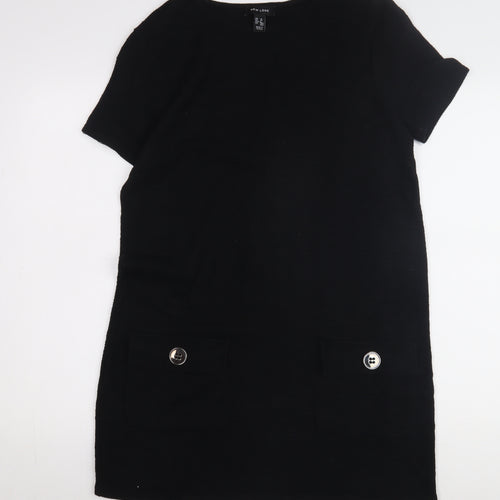 New Look Women's Black Shift Dress Size 10