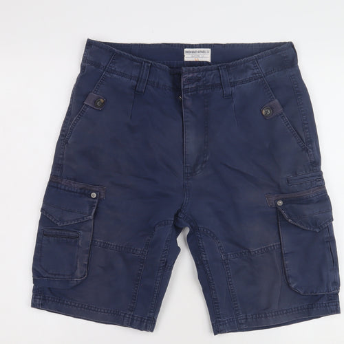 Brookhaven Men's Blue Cargo Shorts - Medium