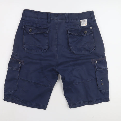 Brookhaven Men's Blue Cargo Shorts - Medium