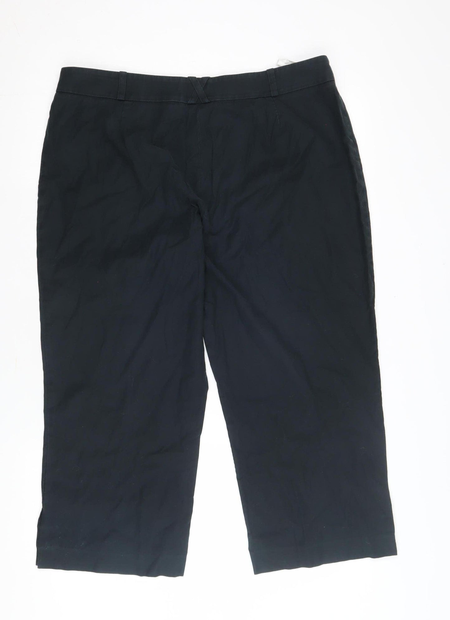 Planet Women’s Black Cropped Trousers Size 14