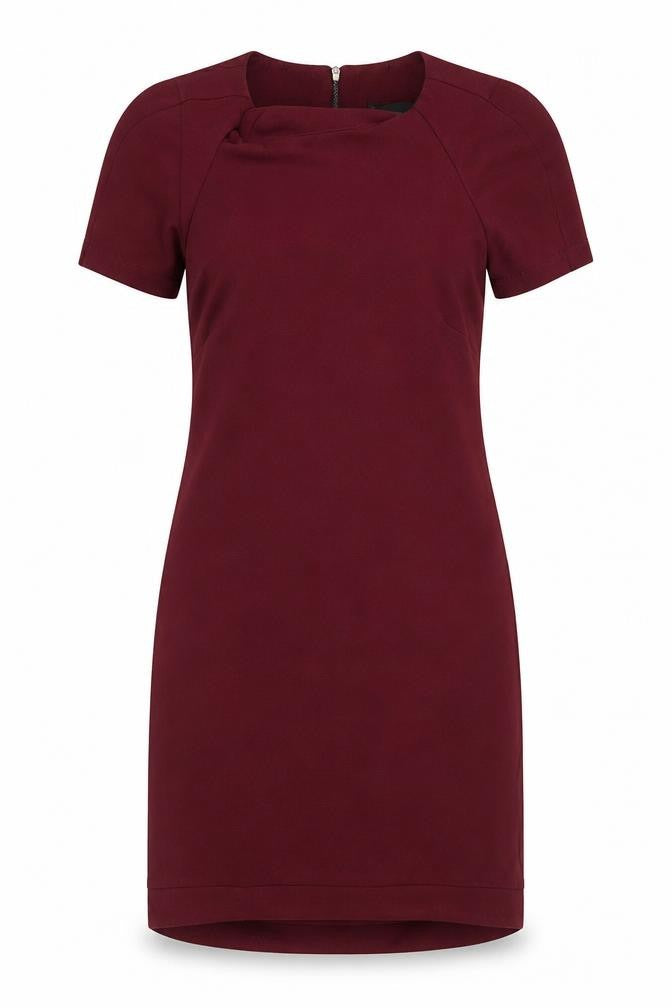 Topshop Women's Red Dress UK 6 Short Sleeve