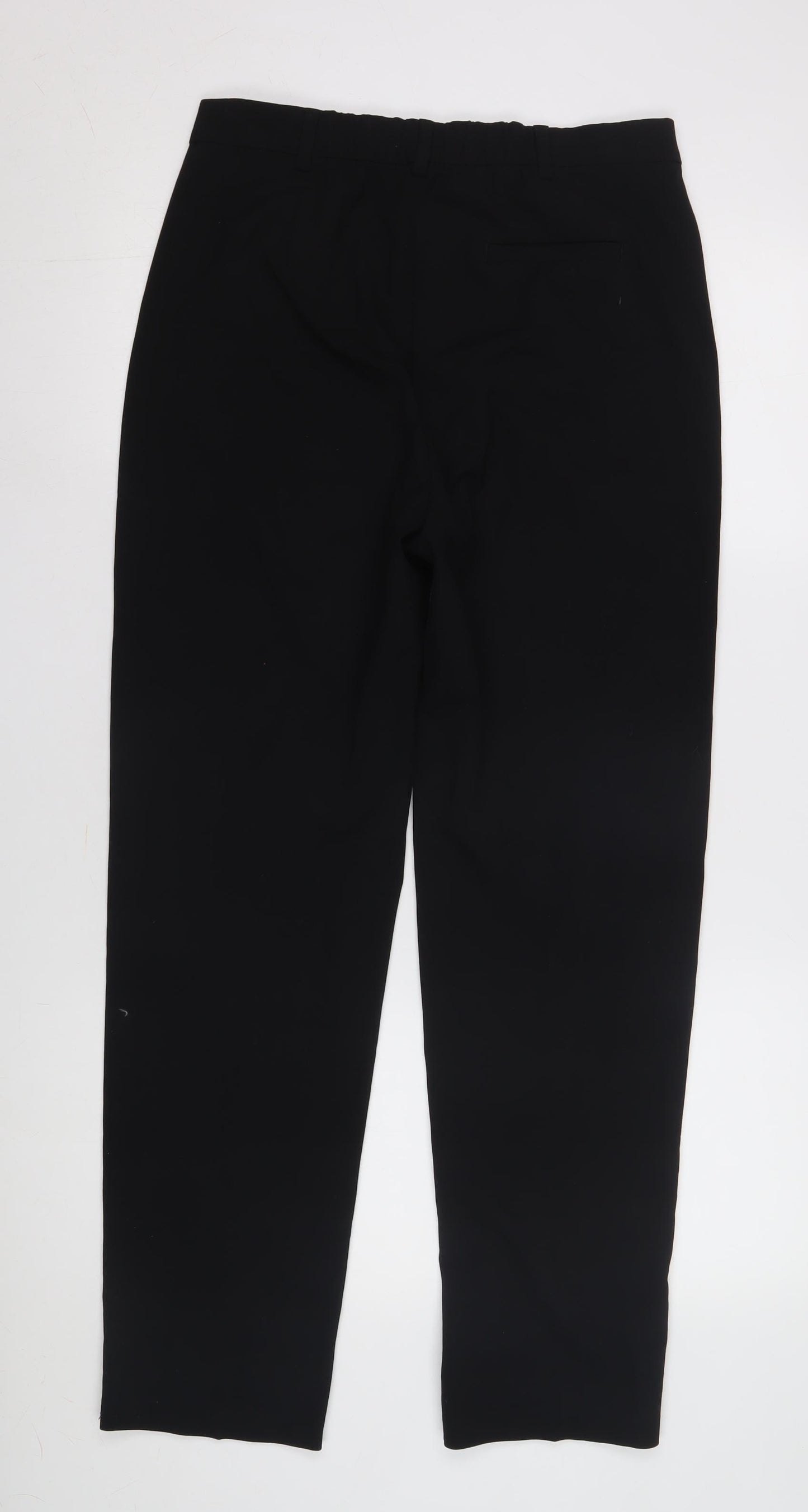 Marks and Spencer Women's Black Regular Trousers