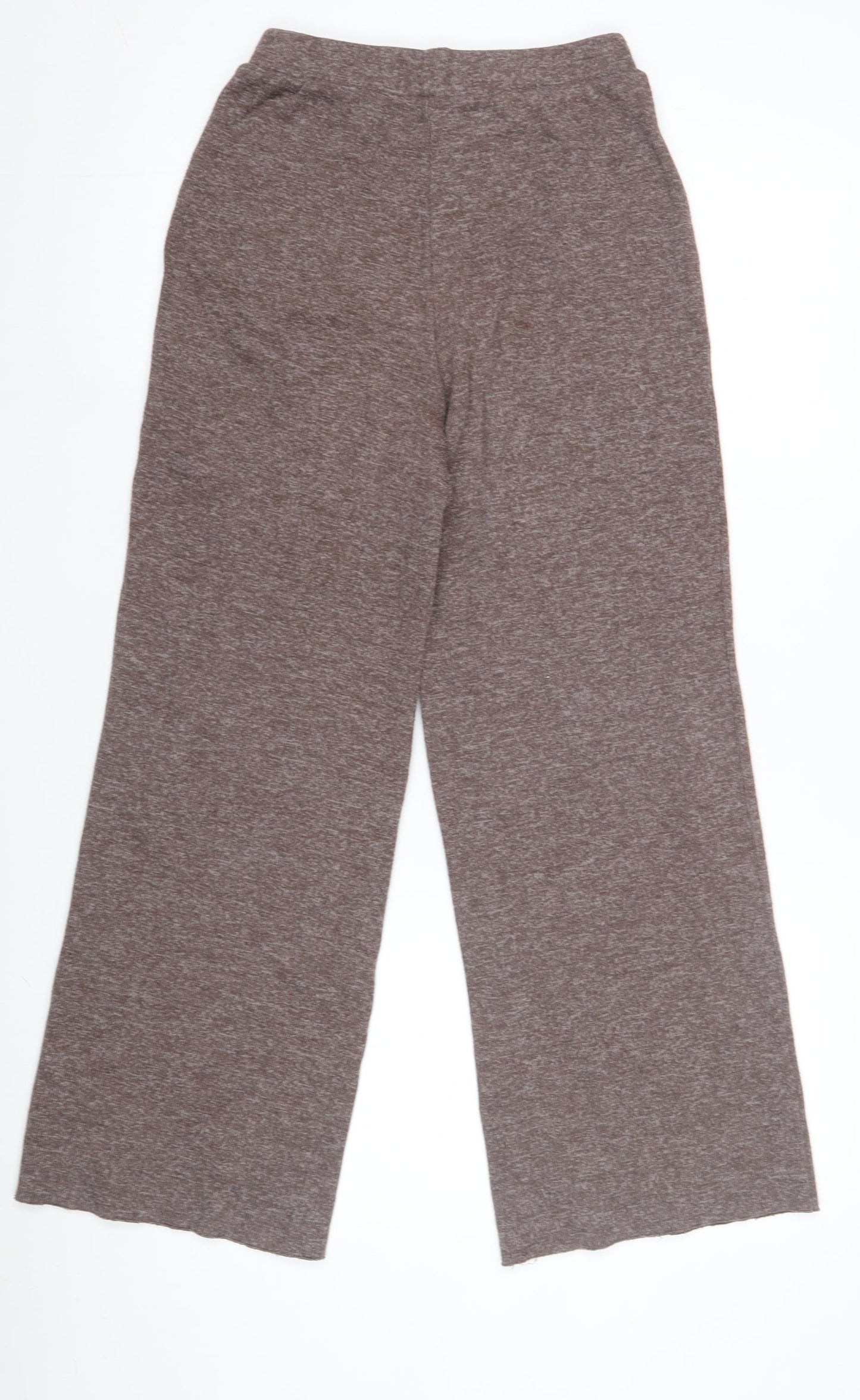 Zara Women's Brown Wide-Leg Trousers S