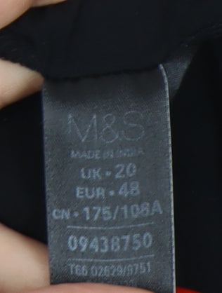 Marks and Spencer Women's Black Plus Size Blouse