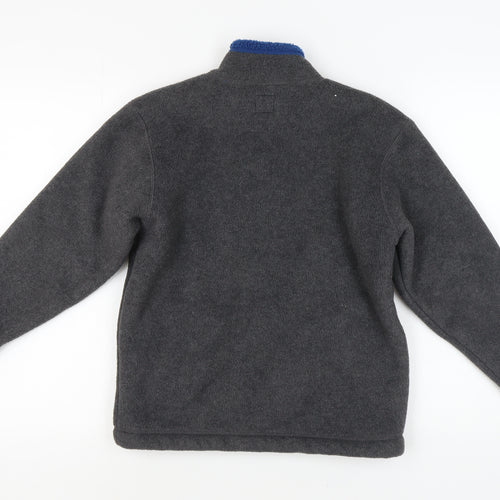 GAP Boys Grey Puffer Jacket Size L Full Zip