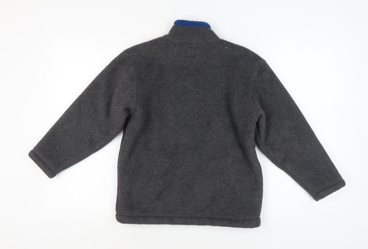 GAP Boys Grey Puffer Jacket Size L Full Zip
