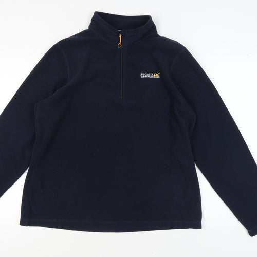 Regatta Women's Blue Fleece Sweatshirt UK 16 Zip