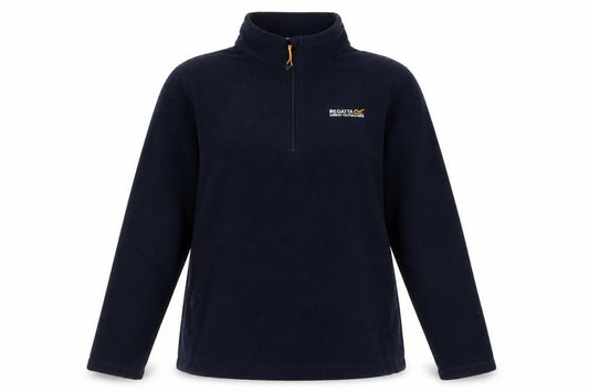 Front view of Regatta Women's Blue Fleece Sweatshirt UK 16 Zip