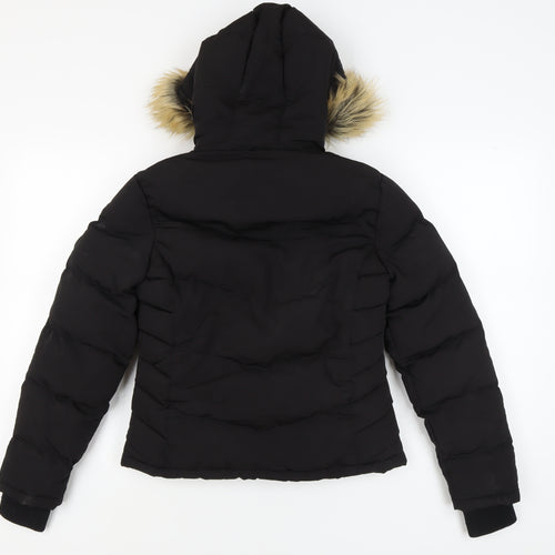 SoulCal & Co Women's Black Puffer Jacket UK Size 6