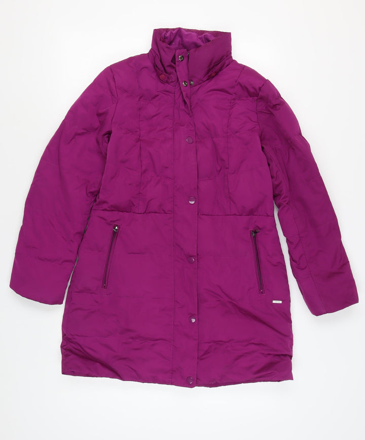 Lands' End Women's Purple Puffer Jacket, Size S