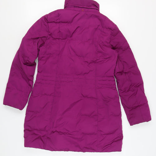 Lands' End Women's Purple Puffer Jacket, Size S