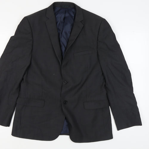 Ted Baker Men's Grey Blazer 40R Regular Fit