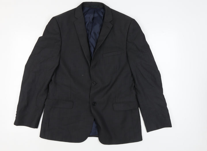 Ted Baker Men's Grey Blazer 40R Regular Fit