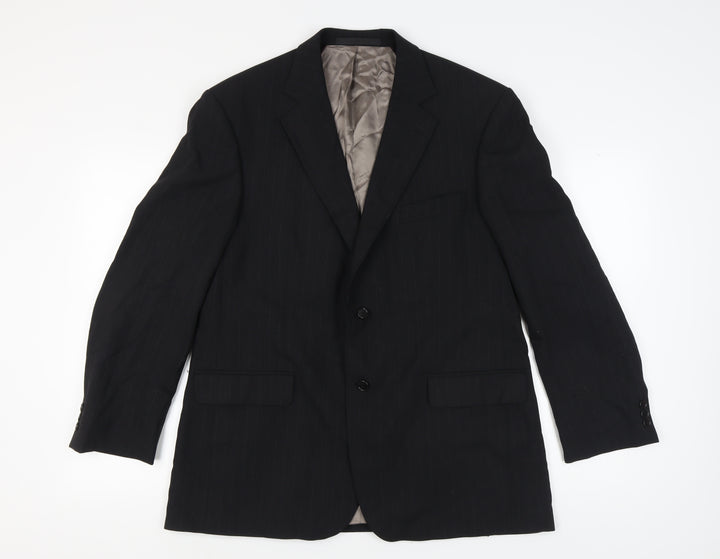 Marks & Spencer Men's Grey Wool Blazer, Size 42 M