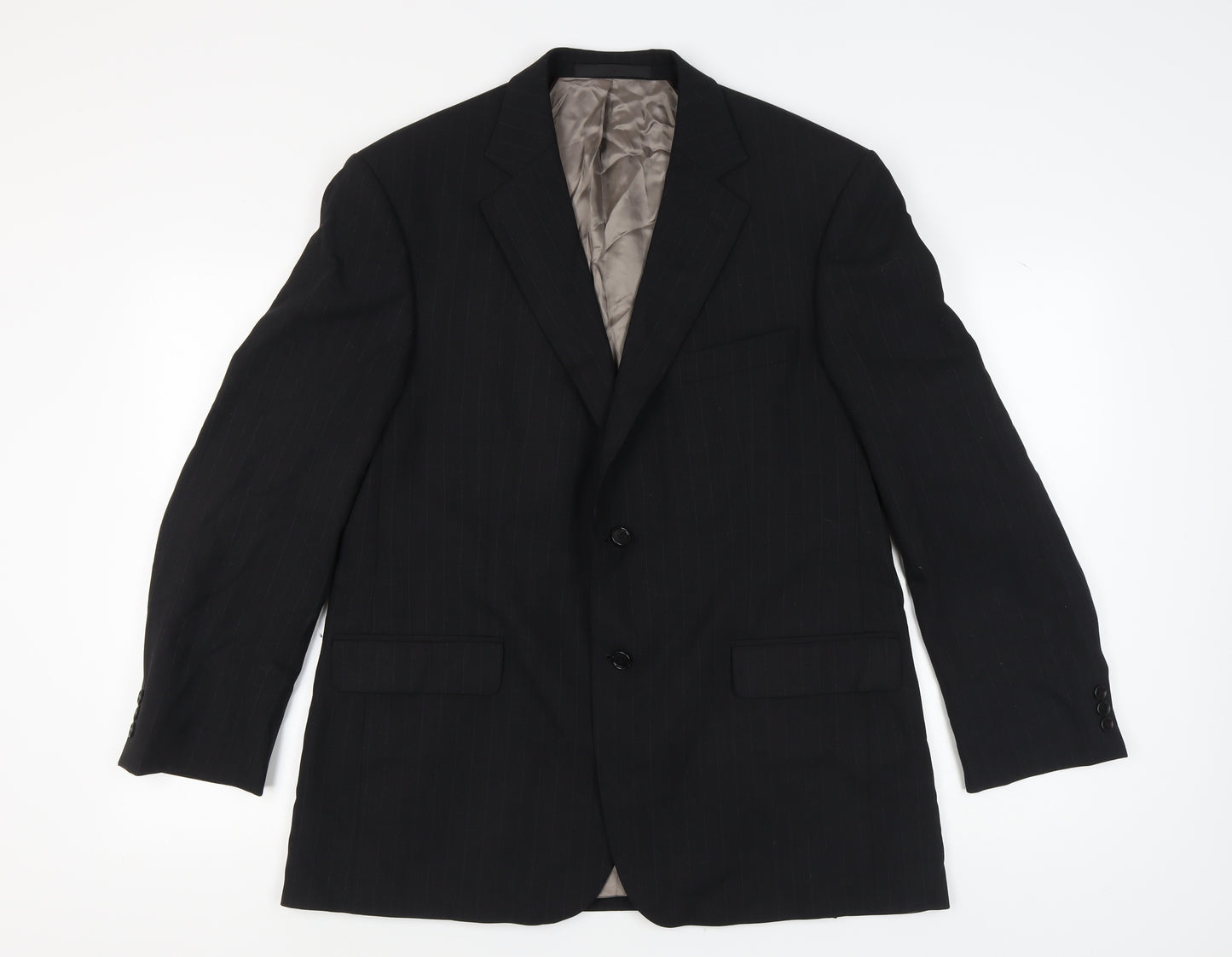 Marks & Spencer Men's Grey Wool Blazer, Size 42 M