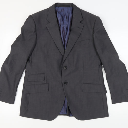 Marks & Spencer Men's Grey Blazer 42 S Business Formal