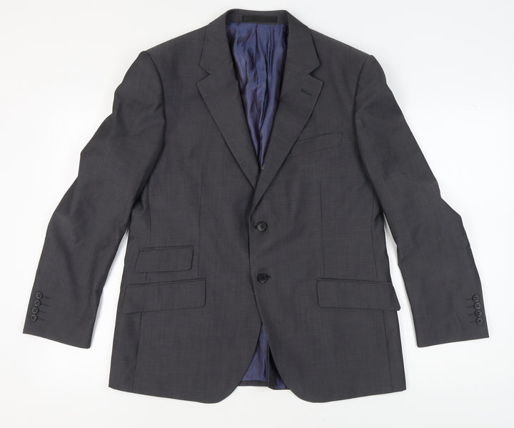 Marks & Spencer Men's Grey Blazer 42 S Business Formal