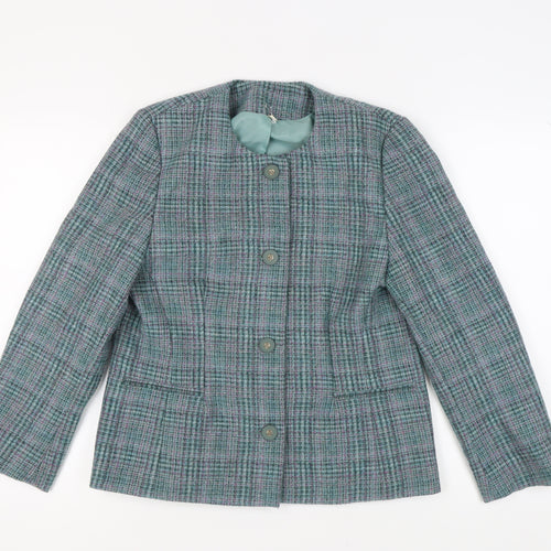 Honor Millburn Women's Multicolour Wool Blazer - Size 14