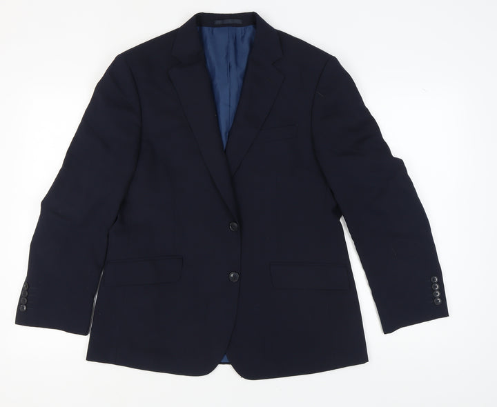 Marks and Spencer Men's Blue Blazer, Size 40S, Classic Style