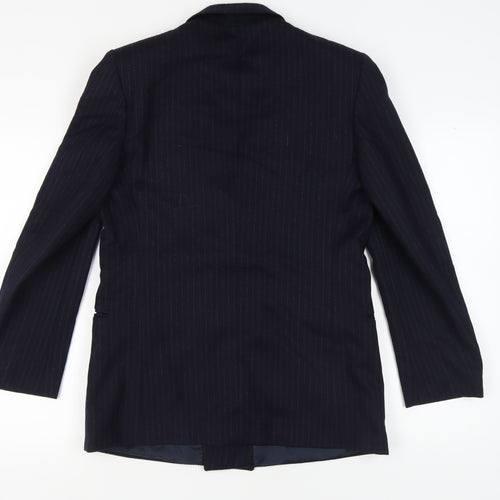 Gianni Baldo Men's Blue Striped Blazer Size 48R