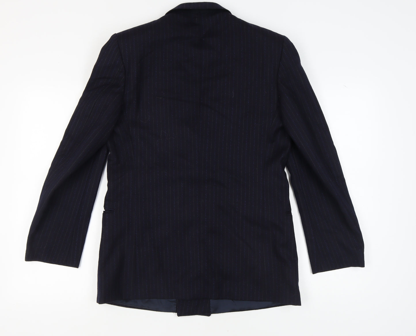 Gianni Baldo Men's Blue Striped Blazer Size 48R
