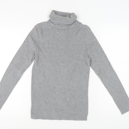Wallis Women's Grey Roll Neck Pullover Jumper, Size 14