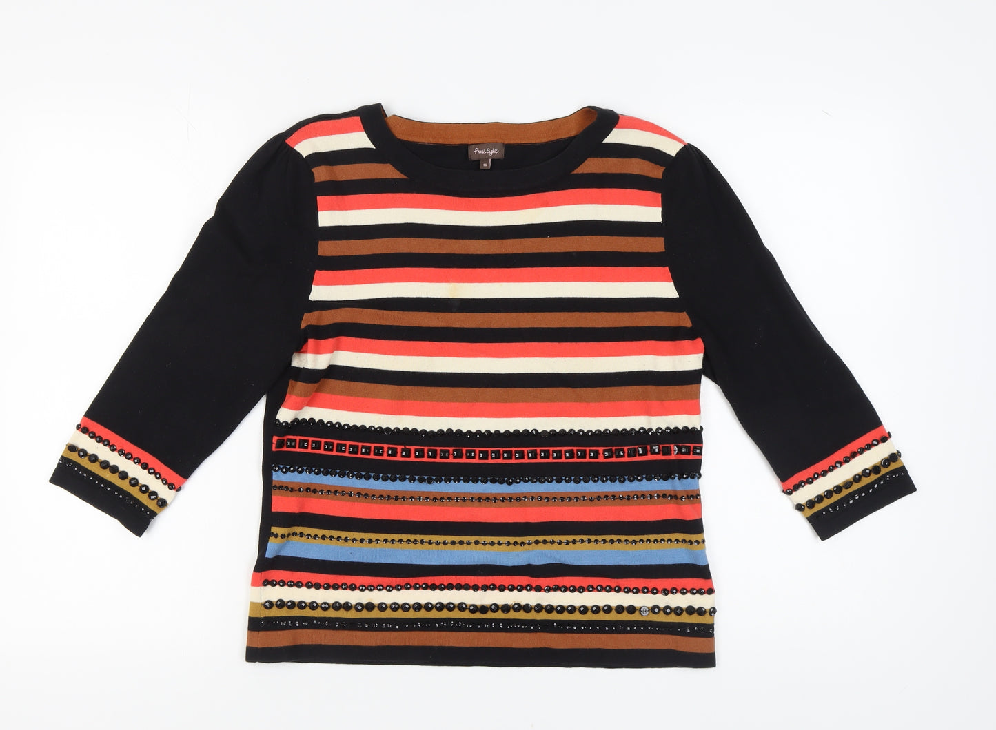 Phase Eight Women's Multicoloured Striped Jumper Size 16