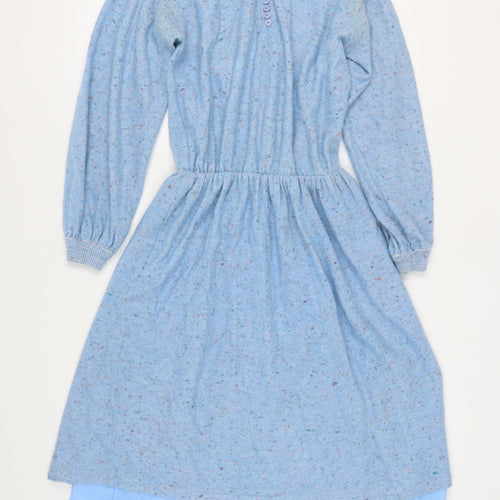 C&A Women's Blue A-Line Midi Dress, Size XS
