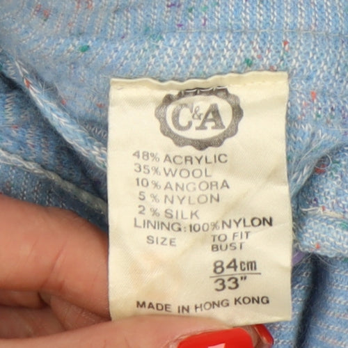 C&A Women's Blue A-Line Midi Dress, Size XS