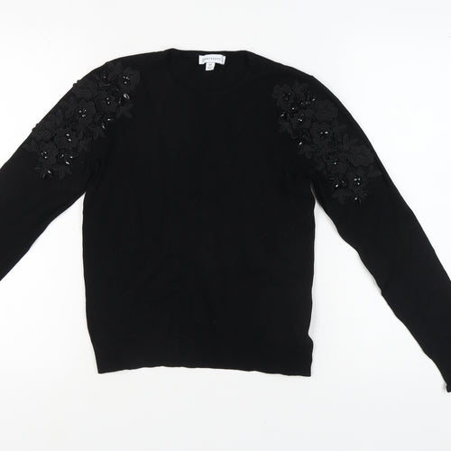 Warehouse Women's Black Pullover Jumper Size 10